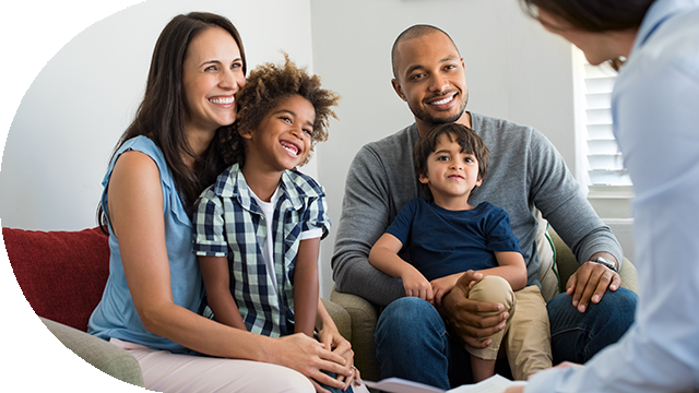 family meeting with caseworker